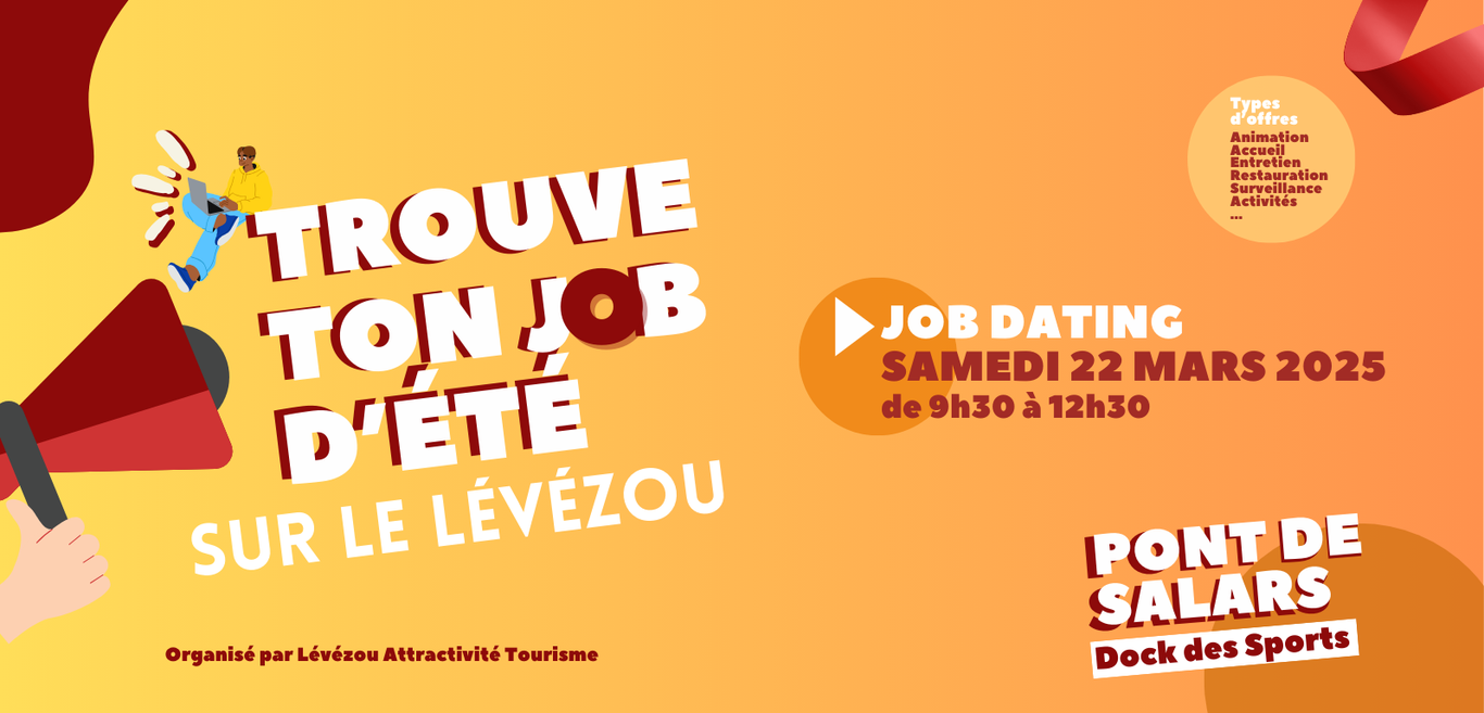 Lire la suite à propos de l’article Job dating à Pont de Salars samedi 22 mars 2025